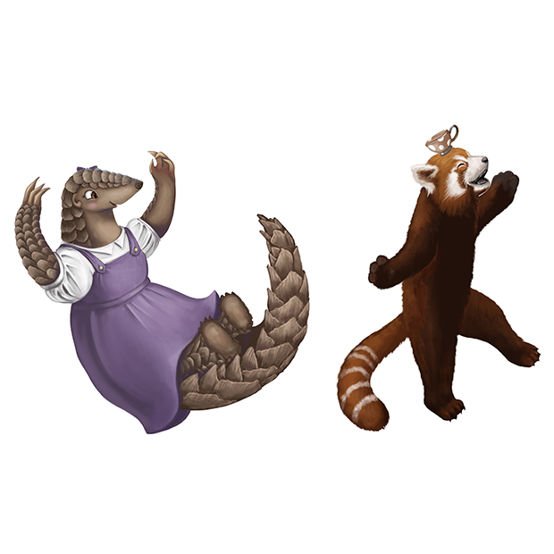 Penny Pangolin Sticker Set