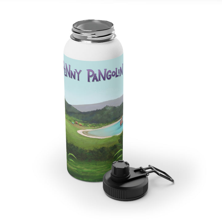 Penny Pangolin Stainless Steel Water Bottle, Sports Lid