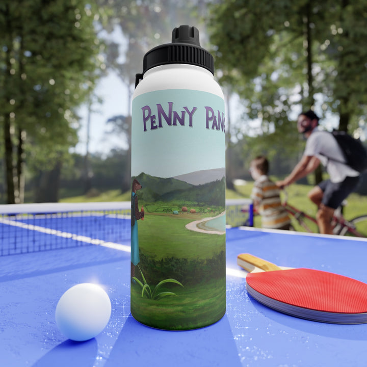 Penny Pangolin Stainless Steel Water Bottle, Sports Lid