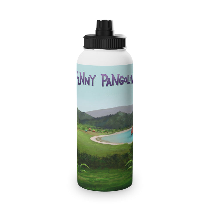 Penny Pangolin Stainless Steel Water Bottle, Sports Lid