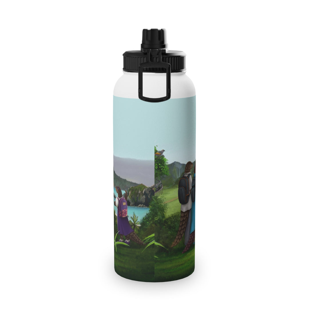 Penny Pangolin Stainless Steel Water Bottle, Sports Lid