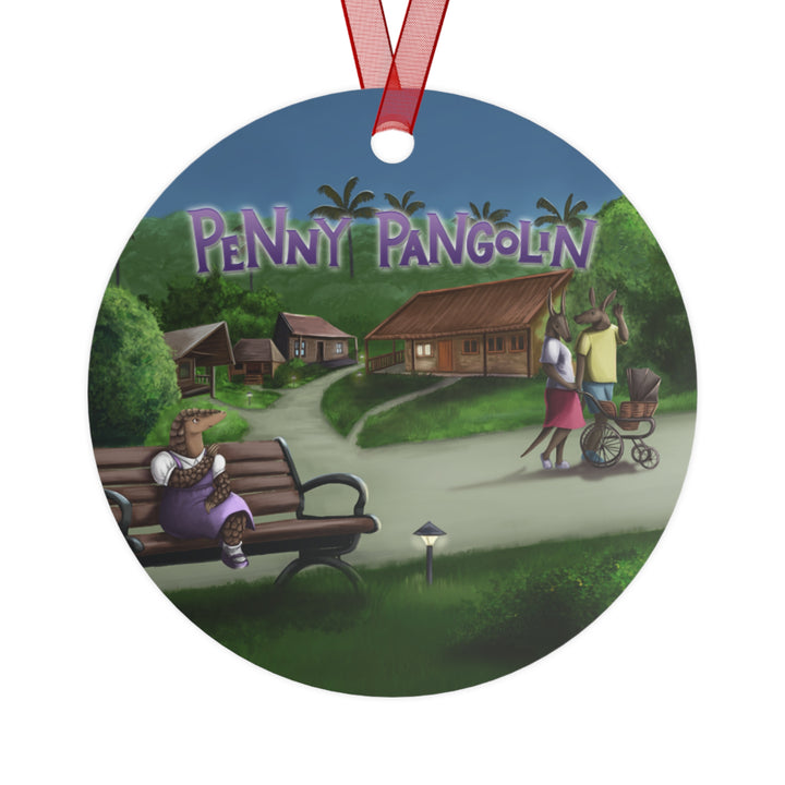 Penny Pangolin Metal Ornament