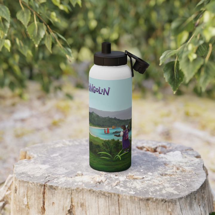 Penny Pangolin Stainless Steel Water Bottle, Sports Lid