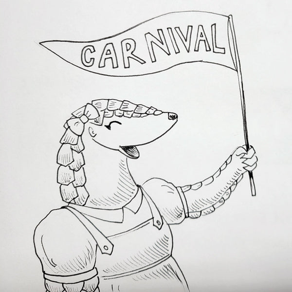 "Carnival Banner" | Hand-Illustrated Edition | Penny Pangolin and the Rock Soup