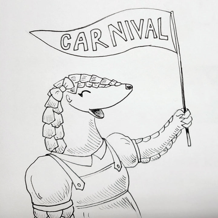 "Carnival Banner" | Hand-Illustrated Edition | Penny Pangolin and the Rock Soup