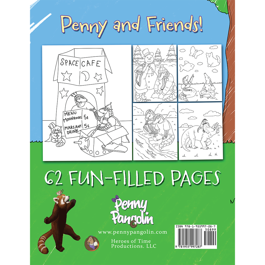 PRE-ORDER: Penny Pangolin Official Coloring Book