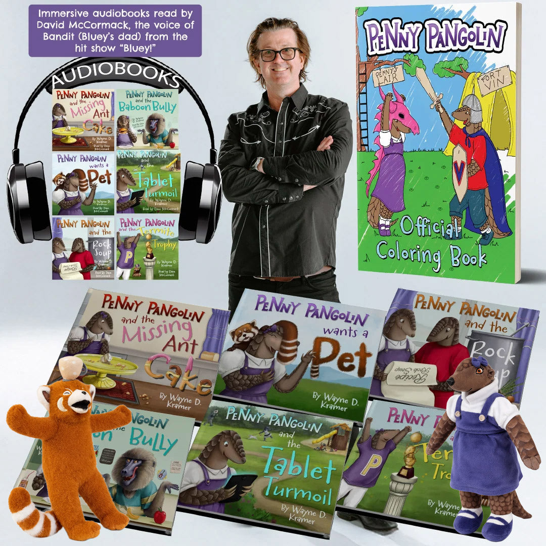 Penny Pangolin Six-Book Set with BONUS Coloring Book