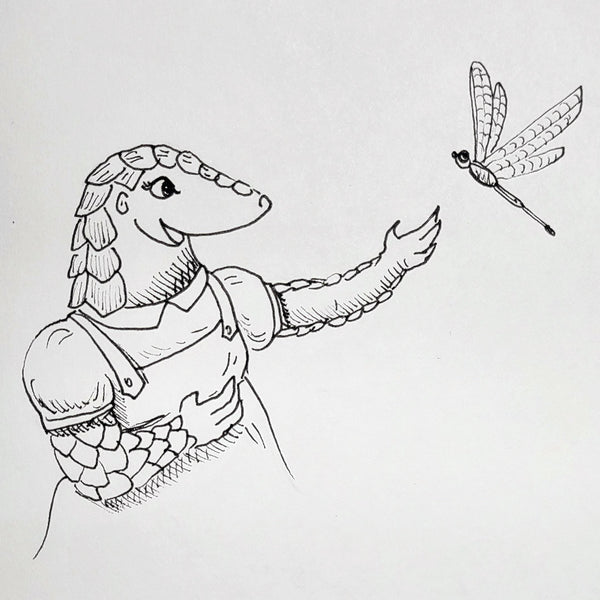 "Dragonfly Gaze" | Hand-Illustrated Edition | Penny Pangolin and the Missing Ant Cake