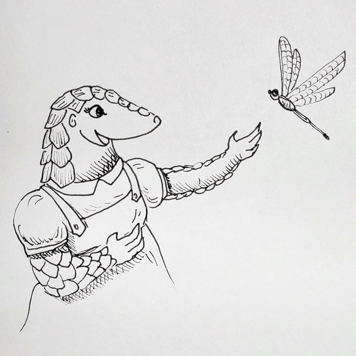 "Dragonfly Gaze" | Hand-Illustrated Edition | Penny Pangolin and the Missing Ant Cake