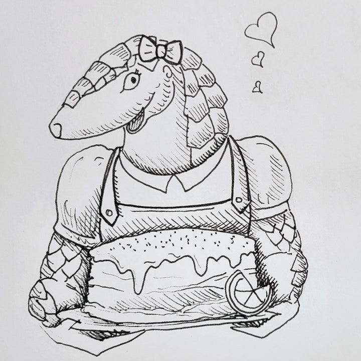 "Lemon Ant Love" | Hand-Illustrated Edition | Penny Pangolin and the Missing Ant Cake