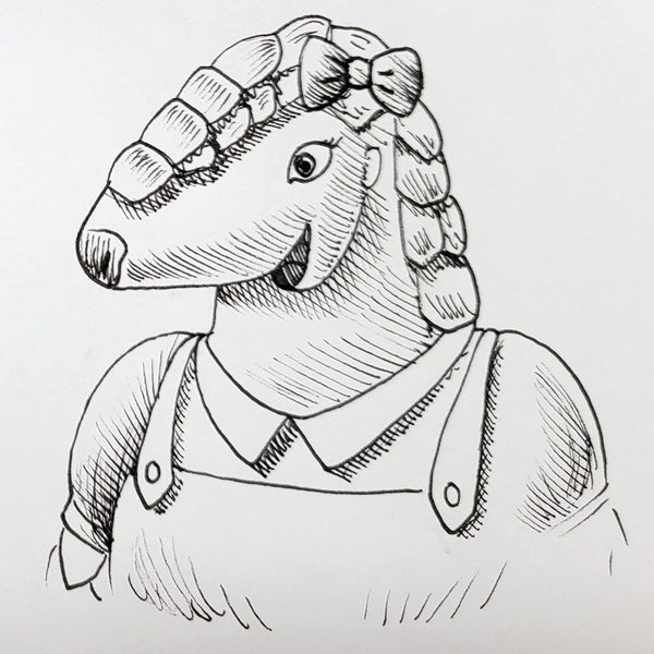 "Penny Portrait" | Hand-Illustrated Edition | Penny Pangolin Wants a Pet
