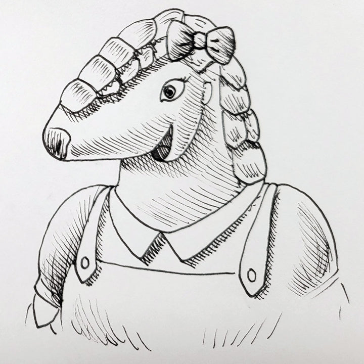 "Penny Portrait" | Hand-Illustrated Edition | Penny Pangolin Wants a Pet