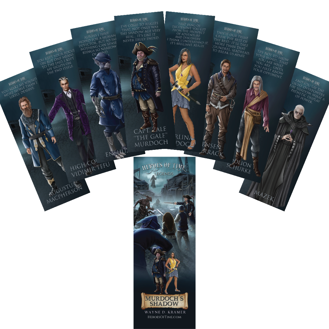 Display of all 8 bookmarks based on Murdoch's Shadow by author Wayne D. Kramer